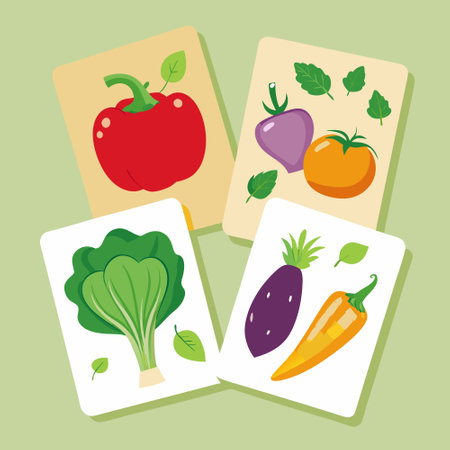 Hand-Drawn Vegetable Cards: A Collection of Isolated Vegan Illustrationsのイラスト素材