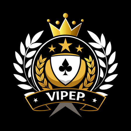 Luxurious VIP Poker Chips in Gold and White Adorned with Golden Designのイラスト素材