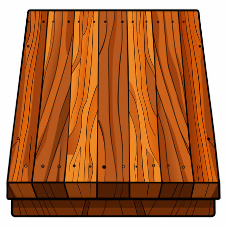 Textured Wooden Plank Background Material with Natural Grain and Toneのイラスト素材