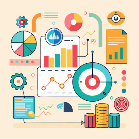 Visualize Progress with Intriguing Infographic Templates and Chartsのイラスト素材