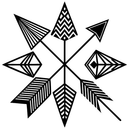 Abstract Arrow Doodle Elements for Creative Designs