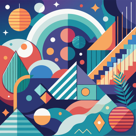 Captivating Abstract Background Illustrations for Creative Projectsのイラスト素材