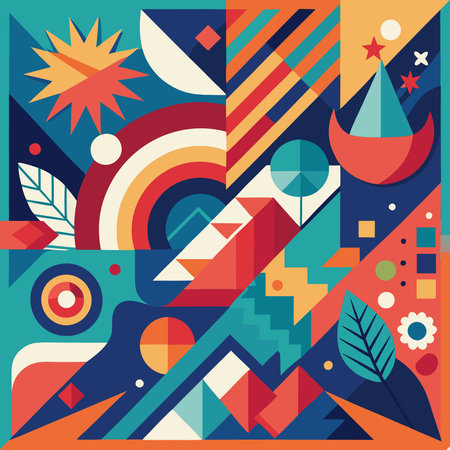 Stunning Abstract Background with Textured Swirls and Vibrant Colors