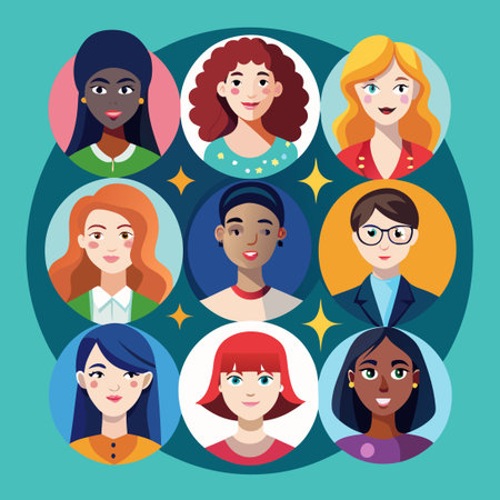Diverse Female Avatar Collection Featuring Unique and Inclusive Characters