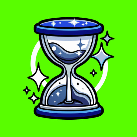 ** Minimalist Hourglass Logo in Monochrome Style**