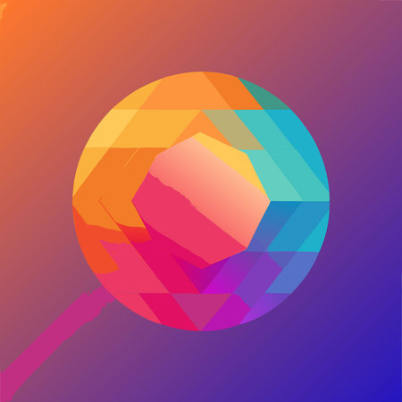 Abstract Mesh Background with Gradient Colors and Blurred Effect