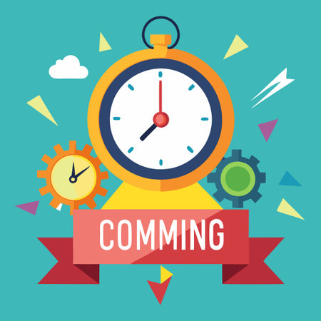 Coming Soon Teaser with a Timepiece Counting Down to the Launch