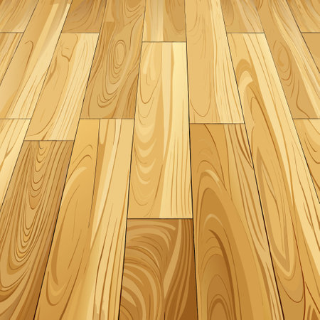 Subtle Elegance: Beige Wooden Floorboards with Weathered Textureのイラスト素材