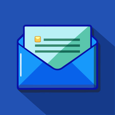 **** Blue Template Envelope for Corporate Correspondence: Professional and Sleekのイラスト素材