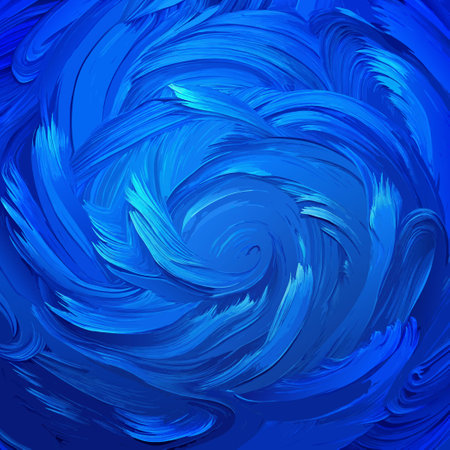 Abstract blue background with swirls. Vector illustration for your design.のイラスト素材