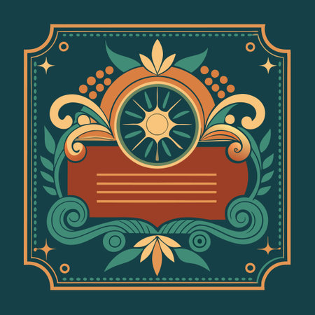 Vintage Decorative Business Card Elements with an Elegant Touchのイラスト素材