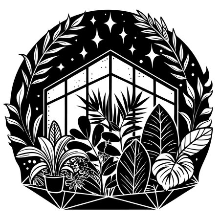 Ethereal Botanical Oasis in a Celestial Expanse (17)のイラスト素材