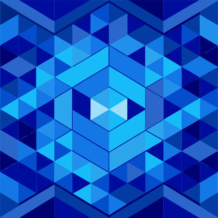 Blue Geometric Background with Subtle Patterns and Gradientのイラスト素材
