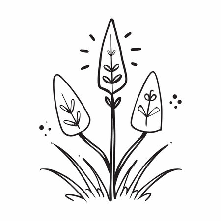 Enchanting Seamless Botanical Forest Pattern with Vibrant Flowersのイラスト素材