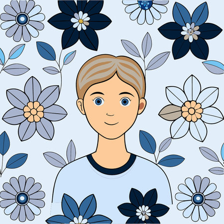 Vibrant and Seamless Floral Pattern with Intricate Detailsのイラスト素材