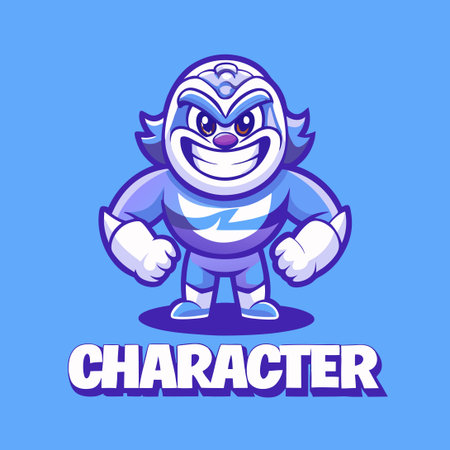 Creative Character Mascot Logo Illustration for Branding and Promotionのイラスト素材
