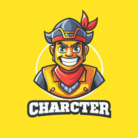 Vibrant Character Mascot Vector Artwork for Branding and Marketingのイラスト素材