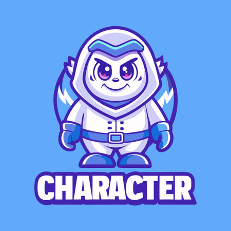 Engaging Character Mascot Logo Illustration for Business and Personal Brandingのイラスト素材