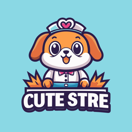 Adorable Store Mascot Character with a Cartoonish and Vectorized Designのイラスト素材