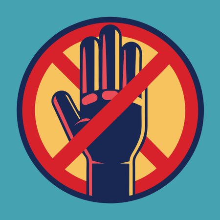 Symbol of Anti-Corruption: The Hand Sign of Integrity and Transparencyのイラスト素材