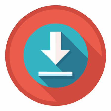 Clickable Download Button with Transparent Backgroundのイラスト素材