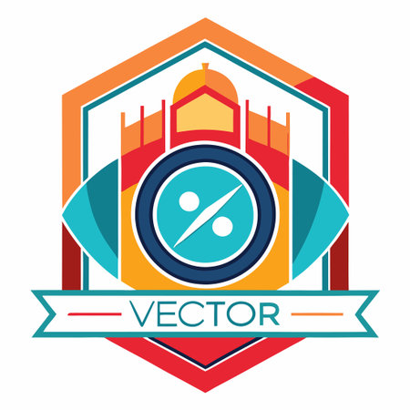 Vector Illustration of a Modern and Versatile Logo with Photographic Elementsのイラスト素材