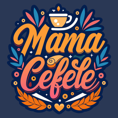 Mom's Morning Essential: Humorous Mother's Day T-shirt about Coffee Addictionのイラスト素材