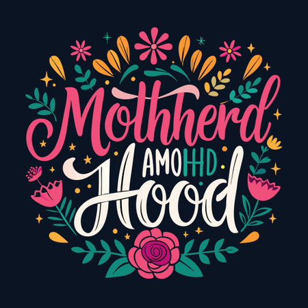 Mom Life T-Shirt with Inspiring Quote for Mother's Dayのイラスト素材