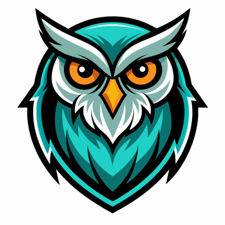 Intricate Vector Illustration of an Owl: A Detailed and Stylized Designのイラスト素材