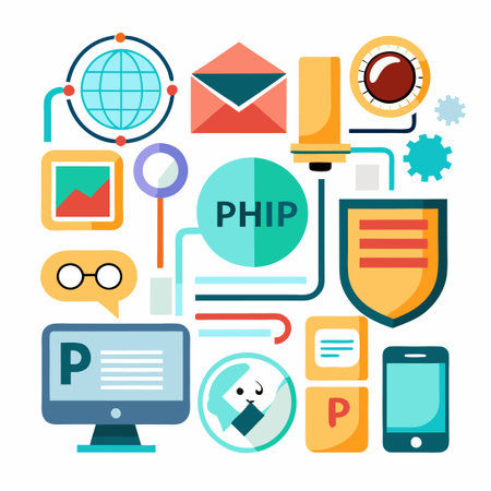 Comprehensive Set of Website and Internet Icons in Philosophical Designのイラスト素材