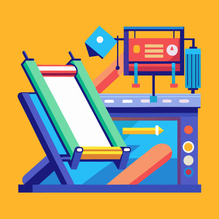 Intricate Screen Printing Art Illustrated with Vectors