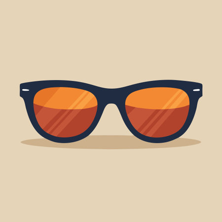 Elegant Sunglasses Silhouette for Sun Protection and Styleのイラスト素材