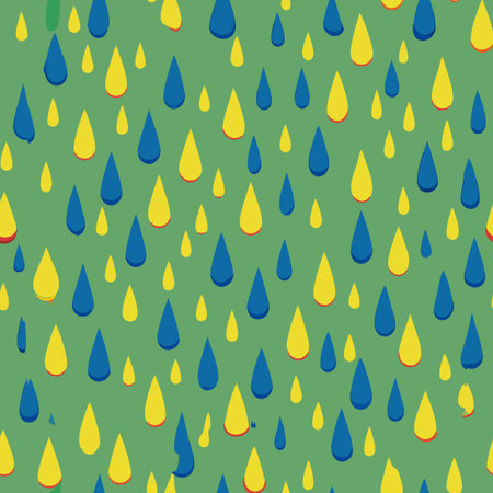 Mesmerizing Vector Rain Pattern with Dynamic Fluid Movement