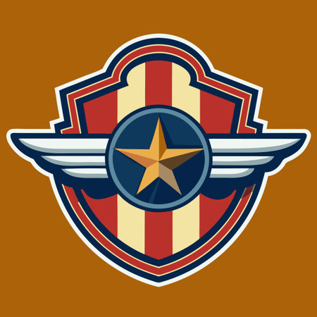 Vintage American Aircraft in Air Force Aviationのイラスト素材