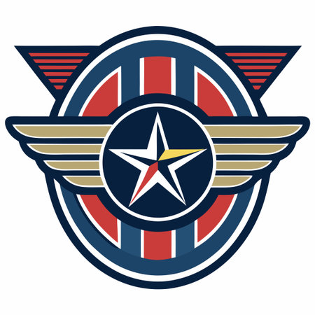 Vintage American Aircraft Soaring Through the Skiesのイラスト素材