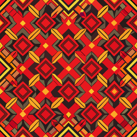 Endless Repeat of Geometric Pattern: Seamless Design for Fabric, Wallpaper, and More