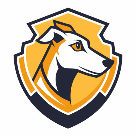 Solid Color Logo of Dog Illustration: Minimalist Canine Designのイラスト素材