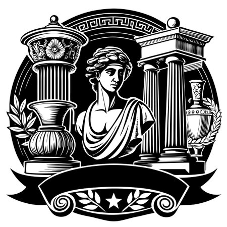 76 Art Posters Adorning a Magazine or Exhibition Coverのイラスト素材