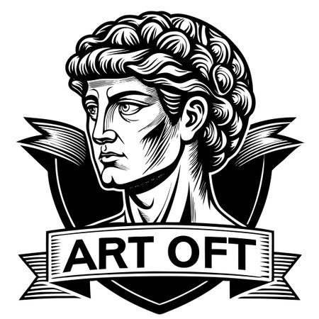 Art Posters from the Exhibition Magazine or Cover Illustrating Diverse Artistic Stylesのイラスト素材