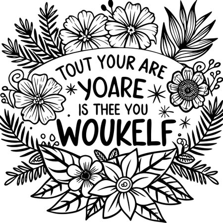 Enchanting Hand-Drawn Coloring Pages for All Agesのイラスト素材