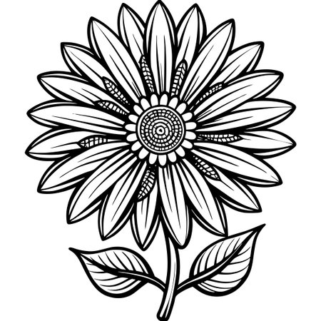 Intricate Hand Drawn Coloring Page with Singing Characters for Kids and Adultsのイラスト素材