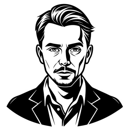 Man Standing Casually with Arms Folded in Flat Style, Isolated on Transparent Backgroundのイラスト素材