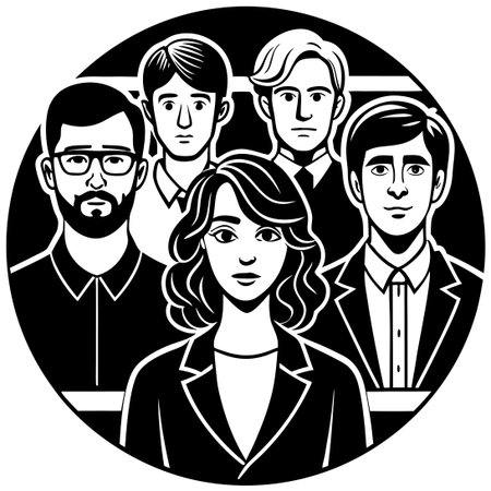 Diverse Crowd of People Flat Isolated Vector Illustration