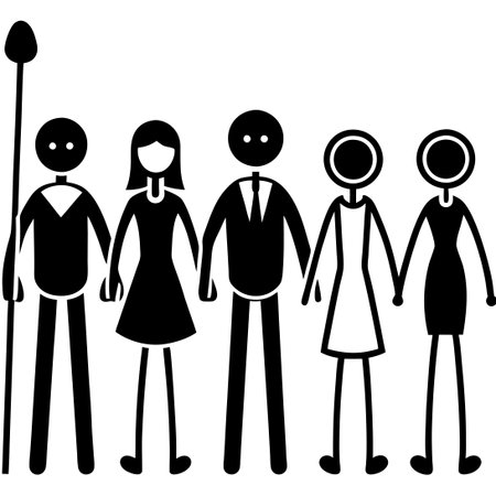 Comprehensive Vector Set of Isolated Stick Figures Depicting Diverse Human Activitiesのイラスト素材