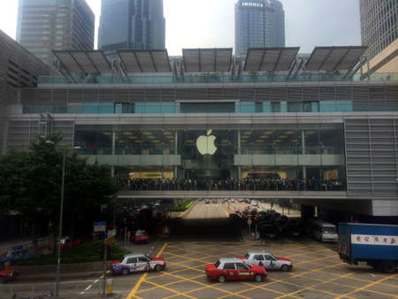Apple Store in Central Hong Kongのeditorial素材