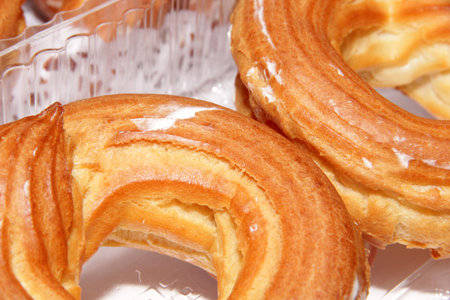 Two cakes - brewing rings with a cream