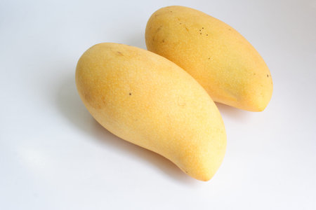 Two ripe mangoes