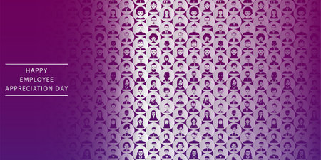 Happy Employee Appreciation Day Background Templateのイラスト素材