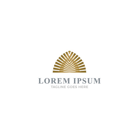 Luxurious floral logo for business or company brand identityのイラスト素材