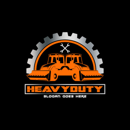Heavy machine gear logoのイラスト素材